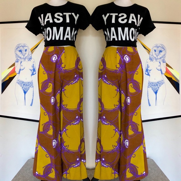 Vintage Pants - 🍭Swirly Psychedelic🍭 ‘60s Bell Bottoms